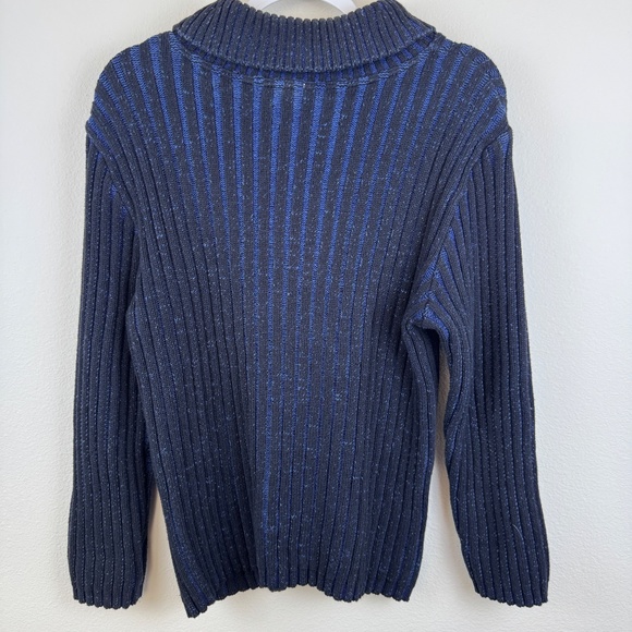 BLUE WILLI'S Blue Chunky Cowl Neck Pullover Women's Sweater / Size XL - Picture 8 of 11